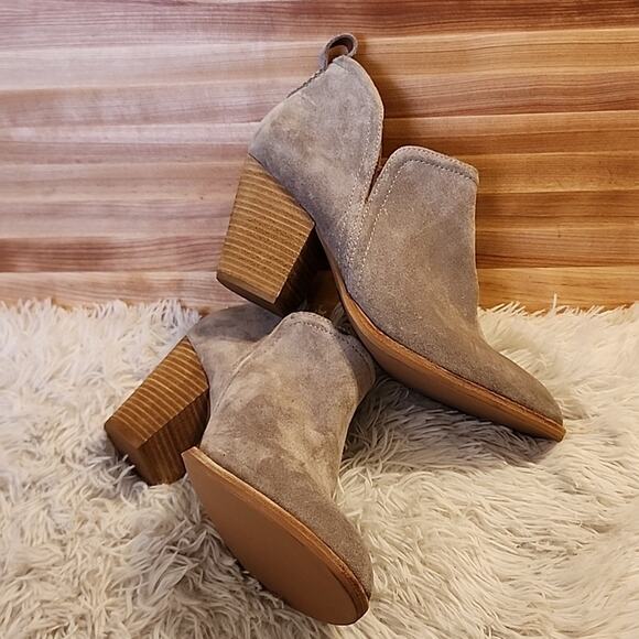 JEFFREY CAMPBELL ROSEE SUEDE BOOTIES TAUPE WOMENS SIZE 10 NWOB - Picture 14 of 16